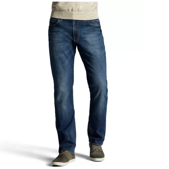 Lee Extreme Motion MVP Straight-Fit Tapered-Leg Jeans Size 32x32 - Picture 1 of 9